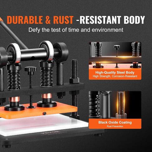آلة قطع الجلود ، 10.2 × 5.9 في قطع يدوي صفيحة يدوي ، 0.47 في آلة نقش الجلود السكتة الدماغية ، مهاوي توجيه مزدوجة مقطوعة مقطوعة لمختلف المواد in Kuwait