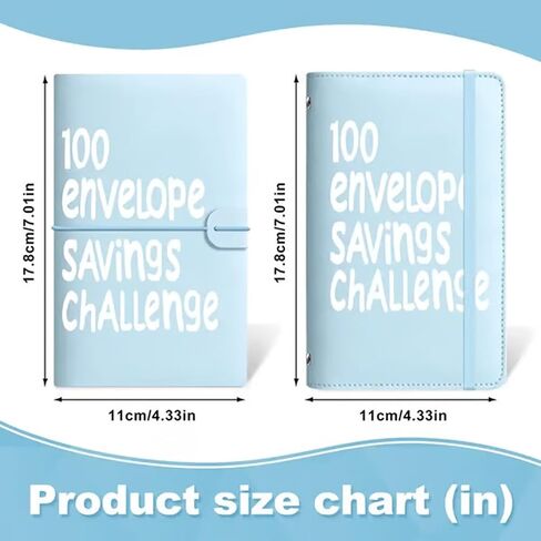 Possibilityk 100 Days Money Saving Challenge Coin Envelope Budgetstorage Book, Money Saving Binder, Cash Envelopes for Budgeting, Budget Planner Binder to Save $5,050 and $500 and $10,000(Black) in Saudi Arabia