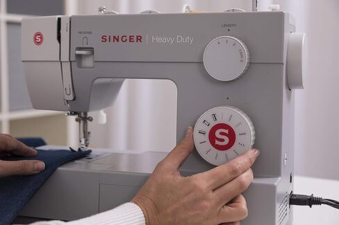 Singer | Heavy Duty 4411 Sewing Machine with 11 Built-in Stitches, Metal Frame and Stainless Steel BedPlate, Great for Sewing all Fabrics (Renewed) in Kuwait