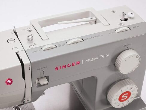 Singer | Heavy Duty 4411 Sewing Machine with 11 Built-in Stitches, Metal Frame and Stainless Steel BedPlate, Great for Sewing all Fabrics (Renewed) in Kuwait