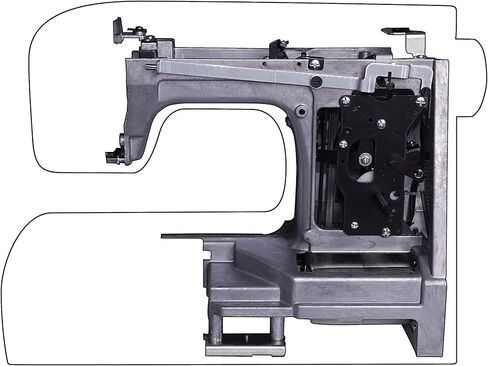 Singer | Heavy Duty 4411 Sewing Machine with 11 Built-in Stitches, Metal Frame and Stainless Steel BedPlate, Great for Sewing all Fabrics (Renewed) in Kuwait