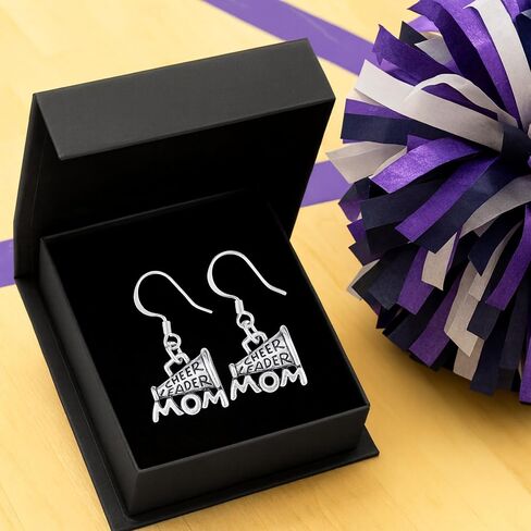 Cheer Mom Earrings, Cheer Mom Gift, Cheer Mom Charm Dangle Earrings, Ideal Cheerleading Moms in Saudi Arabia