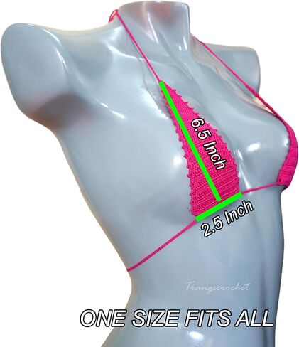 الساخنة الوردي الوردي الكروشيه G-String Micro Bikroi Micro Triangle Set Bikini in Saudi Arabia