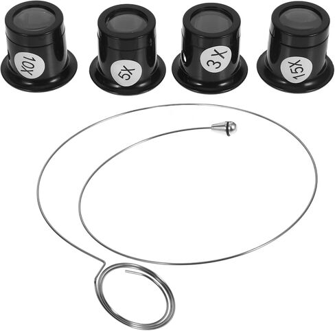 4pcs جوهر الجواهر أحادي العائلة من الزجاج المكبر in Saudi Arabia