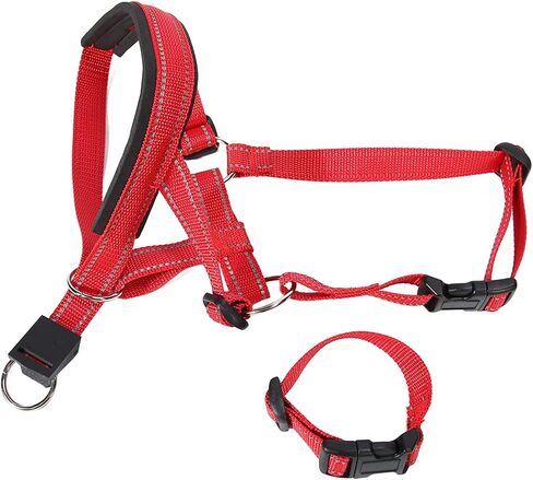 Dog Cover, Prevent Chewing Breathable Adjustable Padded Nose Bridge Headcollar Pet Muzzle for Walking (L Size(for Wrist Circumference) in Saudi Arabia