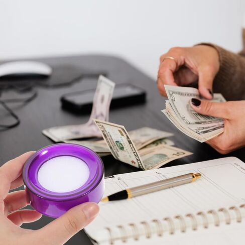Lurrose Money Conting Device Hand Wet - 8 PCS Finger Found Sponge للتعامل النقدي الفعال - مثالي للصرافين والمصارئين المصرفيين in Kuwait