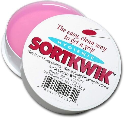 LEE 10132 Sortkwik Fingertip Moisteners, 1 3/4 oz, Pink, 2 per Pack, Sold as 5 Pack, 10 Count Total in Saudi Arabia