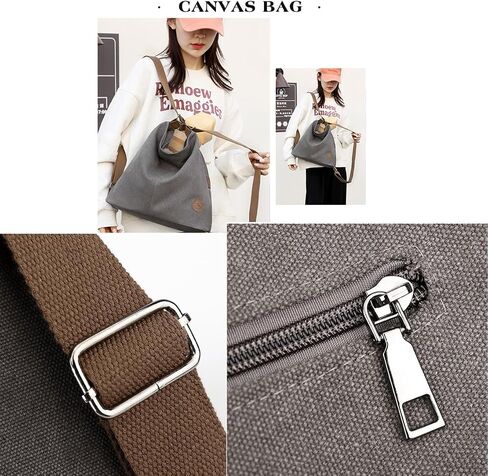 Women Canvas Tote Handbags Casual Shoulder Work Bag Backpack Top Handle Bag Handbags Purses in Saudi Arabia