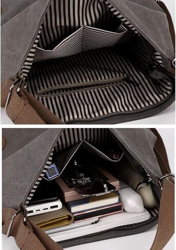 Women Canvas Tote Handbags Casual Shoulder Work Bag Backpack Top Handle Bag Handbags Purses in Saudi Arabia