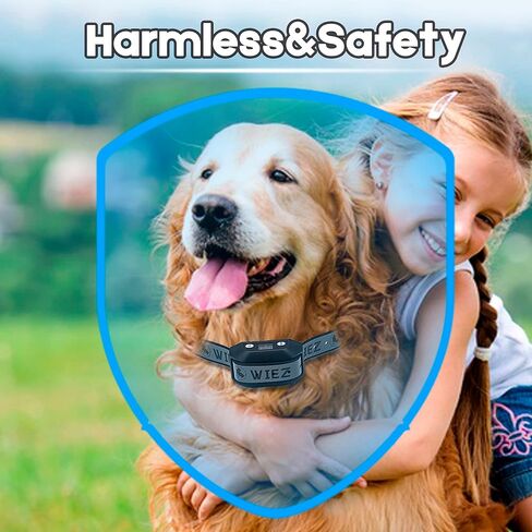 Wiez GPS Wireless Dog ، طوق سياج الكلب الكهربائي ، يتراوح من 65-3281 قدمًا ، قوة تحذير قابل للتعديل ، نظام احتواء للحيوانات الأليفة القابلة لإعادة الشحن للحيوانات الأليفة في الهواء الطلق ، مناسب لمعظم الكلاب in Kuwait