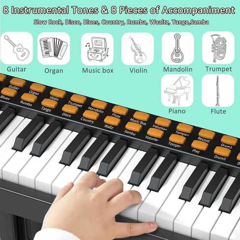 Piano Keyboard for Kids 3-7 - 37 Keys Electric Musical Keyboard with Microphone, Stand & Stool, Kids Learning Piano Toys for Beginners 4 5 6 7 8 Years Old Girls Boys Birthday Gift in Saudi Arabia