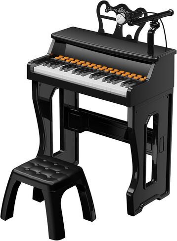 لوحة البيانو لوحة المفاتيح للأطفال 37-مفتاح لوحة مفاتيح صغار الموسيقى الموسيقية Mini Piano Piano Music Music Pianos مع الميكروفون ، هدايا عيد ميلاد عيد الميلاد للعمر 3 4 5 6 سنوات in Saudi Arabia