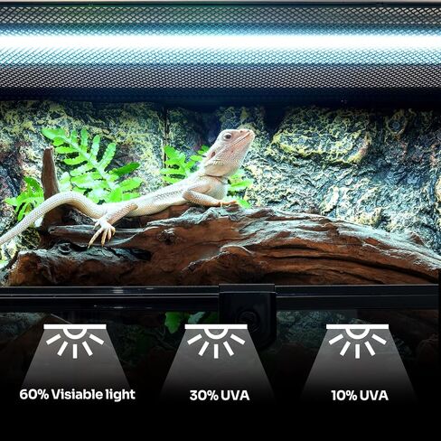 Oiibo T5 HO 10.0 UVB Lamp Bulb 22" L 24 Watts, Reptile UVB Lamp Tube for Bearded Dragon in Kuwait