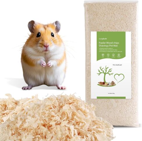 18oz Natural Aspen Wood Pet Bedding – Low Dust, Odor Control & Ultra Absorbent Shavings for Hamsters, Parrots, Guinea Pigs & Small Animals in Saudi Arabia