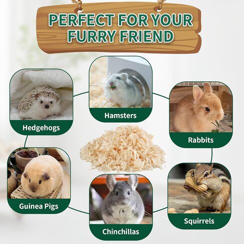 18oz Natural Aspen Wood Pet Bedding – Low Dust, Odor Control & Ultra Absorbent Shavings for Hamsters, Parrots, Guinea Pigs & Small Animals in Saudi Arabia