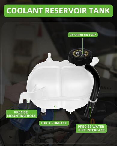 SCITOO Coolant Reservoir Bottle 8K0121403Q Coolant Overflow Tank Fits For Audi in Kuwait