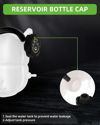 SCITOO Coolant Reservoir Bottle 8K0121403Q Coolant Overflow Tank Fits For Audi in Kuwait