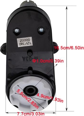 Power Wheels Motor Upgrade: Enhance Your Kid's Ride with The Powerful 12V 24V Electric Car Steering Motor Gearbox RS390 5000RPM Remote Control (24V RS390 5000RPM (2PCS)) in Saudi Arabia