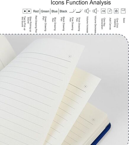 Digital Notebook with Pen, Real Time Sync for Digitizing, Electronic Writing Pad, OCR Text Recognition, Smart Writing Set for Note Taking, Digital Art and Meeting (Linen Texture Blue) in Saudi Arabia