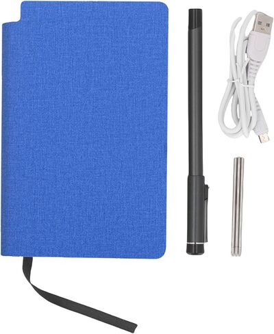 Digital Notebook with Pen, Real Time Sync for Digitizing, Electronic Writing Pad, OCR Text Recognition, Smart Writing Set for Note Taking, Digital Art and Meeting (Linen Texture Blue) in Saudi Arabia