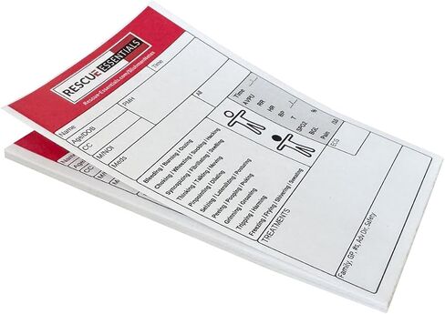 Rescue Essentials Slishman Notes - Patient Assessment Notepad, 5 Pack in Kuwait