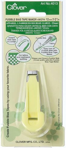 Clover Fusible Bias Tape Maker 12mm, 12, Yellow in Saudi Arabia