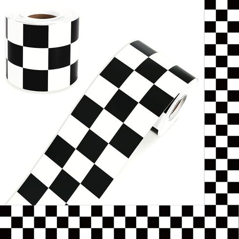 Vuzvuv 68 Ft 3In Black Checkered Flag Bulletin Board Border in Saudi Arabia