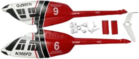 الملحقات لـ RC ERA C138 1/33 Scale Bell 206 Helicopter ، Presaction Parts (FuseLage (Blue)) in Kuwait