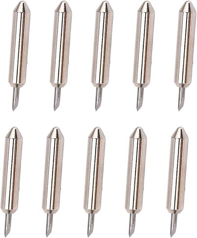 10pcs 45 درجة شفرات قطع النقطة الصلب لاستبدال آلة DIY - متوافقة مع الفرح ، صلابة عالية ، متينة ومتعددة الاستخدامات لقطع المواد السميكة in Saudi Arabia