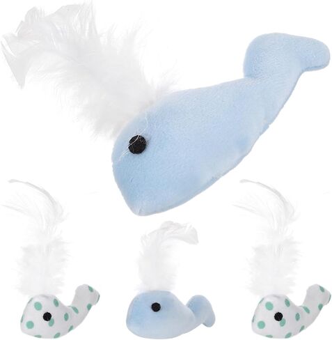ألعاب Aboofan 4pcs Cat Bearing for Kittens Plush Cat Cat Chew Interactive Toys للقطط الداخلية الداخلية in Saudi Arabia