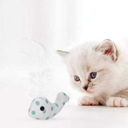 ألعاب Aboofan 4pcs Cat Bearing for Kittens Plush Cat Cat Chew Interactive Toys للقطط الداخلية الداخلية in Saudi Arabia