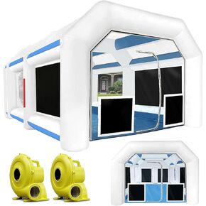 كشك الطلاء القابل للنفخ بمكون 30 × 20 × 11 قدمًا مع 1100 واط+950 واط للشاحنات وغيرها in Kuwait