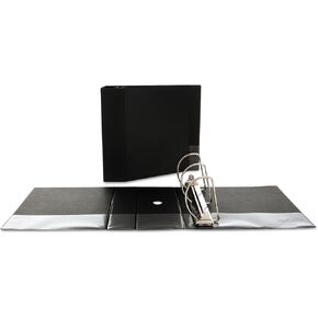 Universal D-Ring Binder, 5" Capacity, 8-1/2 x 11, Black, Reference Binder with Label Holder in Kuwait