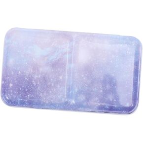 jojofuny DIY Watercolor Iron Palette Box Portable 3-Fold Paint Mixing Tray for Artists Empty Travel Watercolor Box Without Dividers in Saudi Arabia