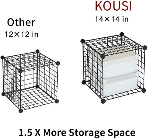 Kousi Storage Cube - 14 "X14" Cube (20 مكعبًا) مكوّنات قابلة للتكديس للتخزين in Saudi Arabia