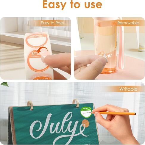 1000 Pcs Removable Freezer Labels for Food Containers 1 x 3, Risepekt Waterproof Food Storage Labels for Containers, Oil Resistant No-Residue Easy Clean for Kitchen Restaurants Grocery Stores Markets in Kuwait