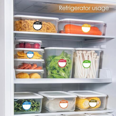 1000 Pcs Removable Freezer Labels for Food Containers 1 x 3, Risepekt Waterproof Food Storage Labels for Containers, Oil Resistant No-Residue Easy Clean for Kitchen Restaurants Grocery Stores Markets in Kuwait