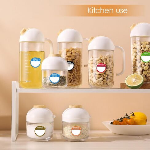1000 Pcs Removable Freezer Labels for Food Containers 1 x 3, Risepekt Waterproof Food Storage Labels for Containers, Oil Resistant No-Residue Easy Clean for Kitchen Restaurants Grocery Stores Markets in Kuwait