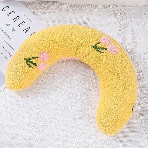 Small Dog Pillow, Pet Neck Support for Small Dogs/Puppies/Cats, Calming & Comfort Design for Indoor Use (Yellow) in Saudi Arabia