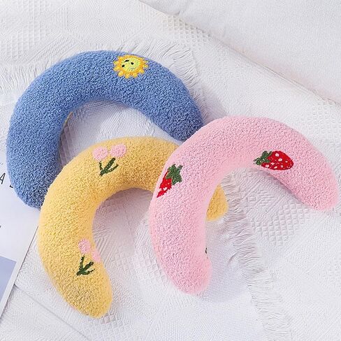 Small Dog Pillow, Pet Neck Support for Small Dogs/Puppies/Cats, Calming & Comfort Design for Indoor Use (Yellow) in Saudi Arabia