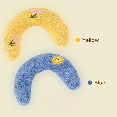 Small Dog Pillow, Pet Neck Support for Small Dogs/Puppies/Cats, Calming & Comfort Design for Indoor Use (Yellow) in Saudi Arabia