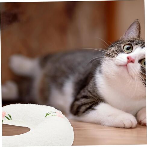 POPETPOP U Shaped Pet Neck Pillow for Puppies and Kittens Breathable Comfortable Nap Cushion for Deep Puppy Cat Sleep for Neck Protection in Saudi Arabia
