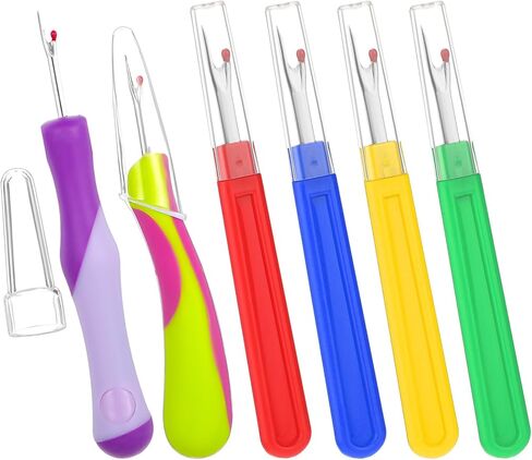 ybeaty 6 pcs التماس أمطار التماس مزيل أداة غرزة الأداة التماس ومزيل الخيط مزيل الخياطة غير الملحق لتوريد خياطة لخياطة اليدين. in Kuwait