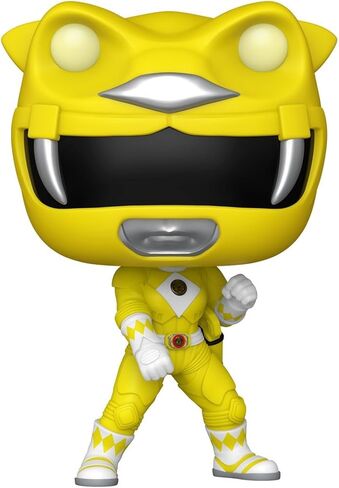 فونكو بوب! أفلام: Mighty Morphin Power Rangers: The Movie - Yellow Ranger - Power Rangers Movie - FINYL Figure - فكرة هدية - البضائع الرسمية - ألعاب للأطفال والكبار - عشاق الأفلام in Saudi Arabia