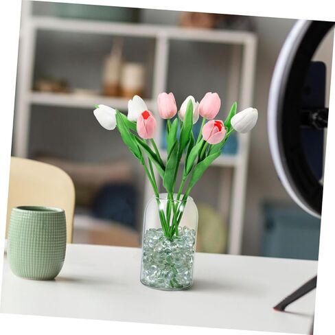 300pcs Clear Glass Pebbles Irregular Flat Marble Beads for Fish Tanks Vases and Table Decor Safe for Aquatic Pets Easy to Clean Versatile Decorative Stones in Saudi Arabia