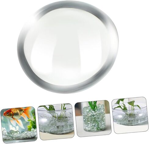 Heallily 300pcs Clear Glass Pebbles Flat Decorative Vase Filler حبات للمشاريع الحرفية للأحياء المائية والزينة المنزلية آمنة للأسماك الفريدة من السهل التنظيف in Saudi Arabia