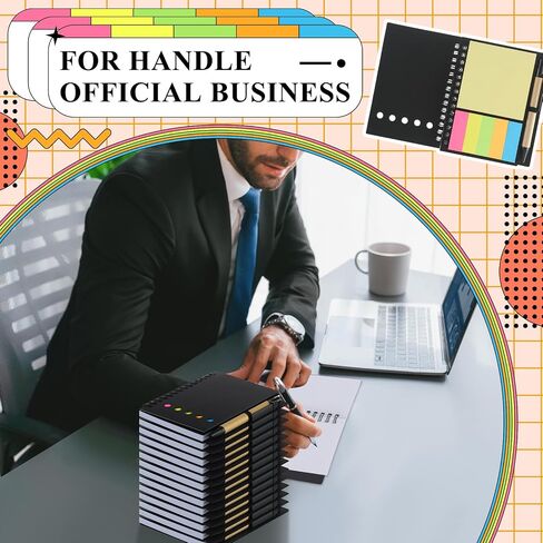 Qilery 100 حزمة محمول حلزوني حلزوني المفكرة الصغيرة والقلم مجموعة منصات Steno مبطنة in Saudi Arabia