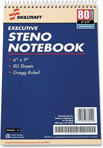 Abelieone-دفتر Steno التنفيذي-6 "× 9" ، أبيض 7530-00-223-7939: حزمة ، 12 عنصر (s) in Saudi Arabia