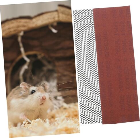 POPETPOP Mini Hedgehog Exercise Wheel Trimmer Set Textured Nail Trimming Track Self-Cleaning Running Track Metal Design for Hedgehogs and Small Pets in Saudi Arabia