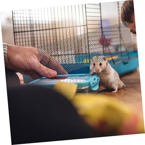 POPETPOP Mini Hedgehog Exercise Wheel Trimmer Set Textured Nail Trimming Track Self-Cleaning Running Track Metal Design for Hedgehogs and Small Pets in Saudi Arabia